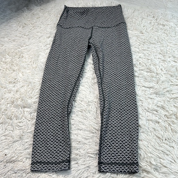 Lululemon Align Crop *21" Monochromic Ice Grey Black - Picture 1 of 5